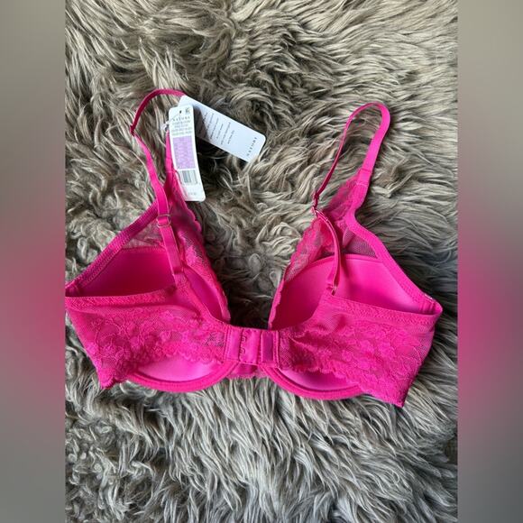 Natori Women's Cherry Blossom Convertible Contour Bra 32D Bright Blush Pink - Picture 5 of 7